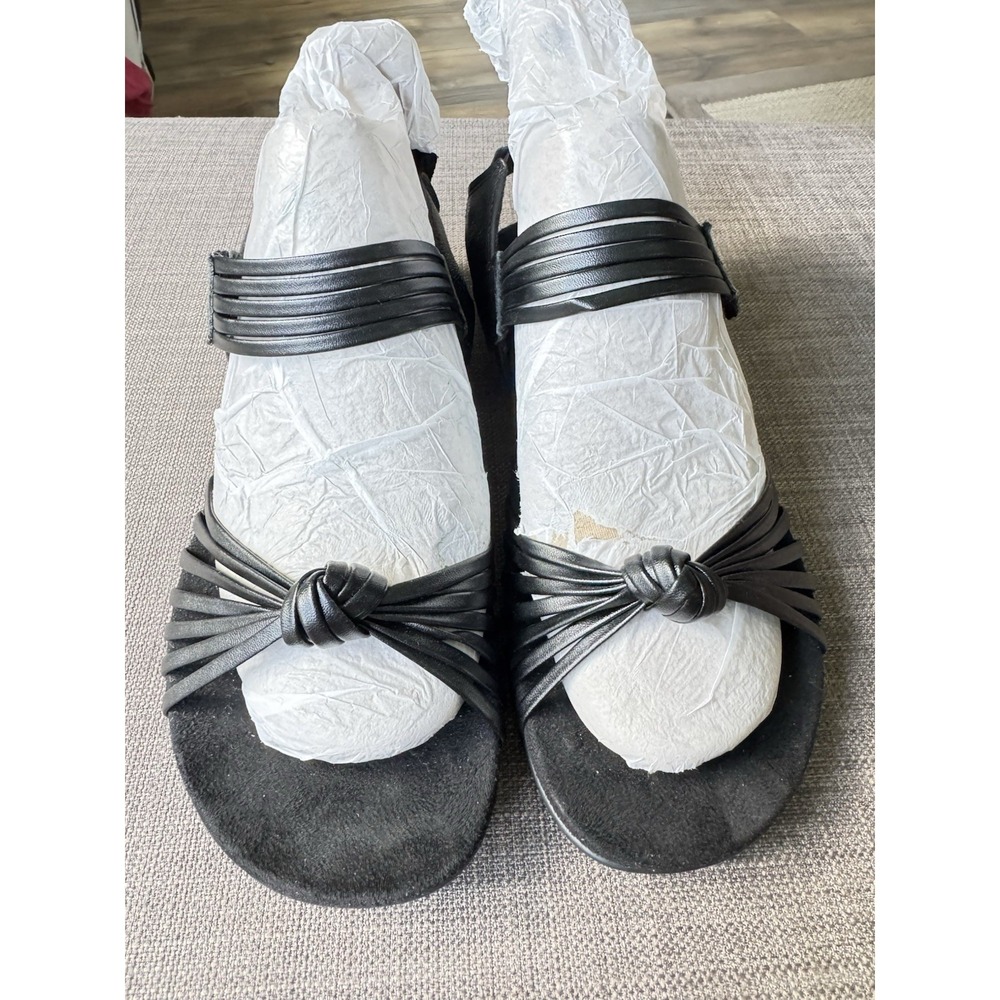 Vionic Talulah Adjustable Sandal Black Orthotic Footbed Women's Sz 8 New No Box